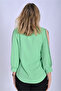 Small and Large Size Blouse with Open Sleeves Stone Detail - 3