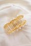 2 Pieces of Lace Flower Metal Pearl Transparent Latch Buckle 7 Cm. - 3
