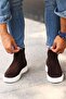 - Brown Genuine Leather Suede Men's Chelsea Boots 250-041 - 2