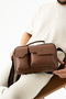 Vegan Leather Men's Messenger Bag with Magnetic Cover