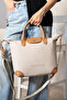 Women's New Season Embroidered Large Size Hand and Shoulder Bag 236035 Mh - 7