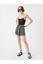 Striped Shorts with Belt - 2