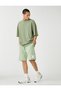 Basic Shorts with Lace Waist Slogan Label Printed Pockets - 2