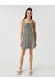 Floral Mini Dress with Straps - 3