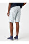 Patterned Gabardine Shorts - 4