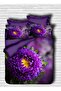 Purple Flower Digital Double Sleeping Set