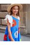 Blue One Shoulder Dress - 2