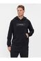 Men's Black Sweatshirt - Logo Detailed