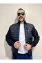 Turtleneck Front Quilted Zippered Three Yarn Jacket & Coat - 3
