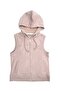 Organic Hooded Sleeveless Light Brown Winter Boy's Sports Vest - 2