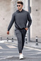 Men's Basic Model Soft Cotton Tracksuit Set