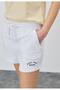 Women's White Embroidery Detailed Shorts - 4