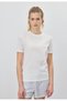 Women's Snow Melange Embroidery Detailed Shorts - 5