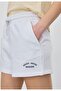 Women's White Embroidery Detailed Shorts