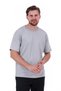 Baskısız Double Face Kalın Gri Tshirt - 2