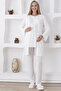 Long Sleeve 3-Piece Maternity Pajamas and Dressing Gown Maternity Set / Buttoned Front / Slippers and Crown Gift - 6