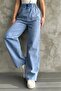 4572 Model Blue Palazzo Women's Trousers - Piece Paint - 4