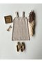 Beige Girl's Tweed Gilet Dress - 2