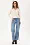 Women's Cream Polo Neck Sweater 50297093-Vr071 - 4