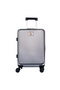 Moods Up Luggage with Cup Holder and USB Port, 20", Silver