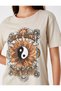 Printed T-Shirt Crew Neck Short Sleeve - 5