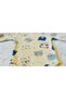 Organic Newborn Corded Fabric Baby 2-Piece Hospital Discharge Cotton Set with Blue Teddy Bear - 7