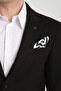 Grande Men's Black Cashmere Fabric Mono Collar Slim Fit Sports Blazer Jacket - 5