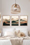 3 Piece 3D Poster Painting Set with Real Wood Frame - Ersy3Set18