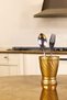 Countertop Spoon Holder Decorative Vertical Spoon Holder Cylinder Spoon Holder Gold Color Model 14