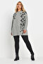 Plus Size Soft Texture Leopard Print Long Sleeve Sweatshirt 322221 - 4