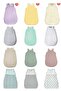 Summer and Spring 1.0 Tog Fiber-Free Cotton Double Layer Combed Cotton Children's Sleeping Bag Bag/Cream - 2