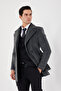 Men's Cashmere Coat 6047-05 Anthracite - 4