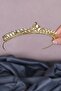 Gold Color Thin Shuttle Stone Bridal Henna Crown