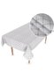 Vison Geometric Pattern Fiber Lined Pvc Non-Slip Stain Resistant Easy to Wipe Tablecloth - 6