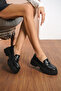 Guaranteed D124 Women's Thick Sole Chain Loafers Daily Shoes - 3