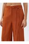 Linen Blended Wide Leg Trousers - 5