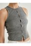 Ribbed Halter Neck Athlete with Window Detail - 5