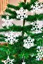 Christmas Tree White Snowflake Ornaments 12-Piece Snowflake - 3