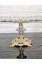 Elegance Striped Gold Cast Metal Footed Presentation Plate & Serving Plate 27cm - 4