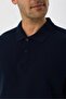 Süvari 100% Cotton Slim Fit Polo Neck Navy Blue Men's T-Shirt - 2