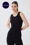 Sleeveless U Neck Cotton Women's Body T-Shirt 2049- Stretch Fabric Fitted Body