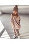Children's Tracksuit Set - Oversize, Embroidery Detail, Hooded, Set of 2 Sweatshirt - 2