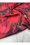 Red Marble Pattern Dress Shirt Tivil Satin Fabric Our Product Sold as Pieces 1 Piece 1 Met