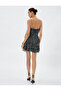 Ruffle Polka Dot Dress Chiffon Mini Slim Strap V Neck Lined - 4