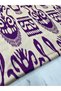Purple Ikat Pattern Dressmaking Shirtmaking Tivil Satin Fabric Our Product Is Sold by Pieces 1 Piece Is 1 Meter - 4