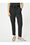 Classic Fabric Trousers Pocket Detailed Narrow Leg High Waist - 3