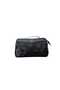 Multi-Compartment Portfolio and Crossbody Bag Knitted Black