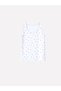 White Printed Girl's Undershirt Set of 2 - 3