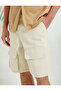 Buttoned Cargo Shorts - 4