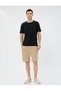 Bermuda Shorts Slogan Printed, Lace Waist, Zipper Pocket, Slim Fit - 2